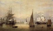 Fitz Hugh Lane Der Bostoner Hafen painting